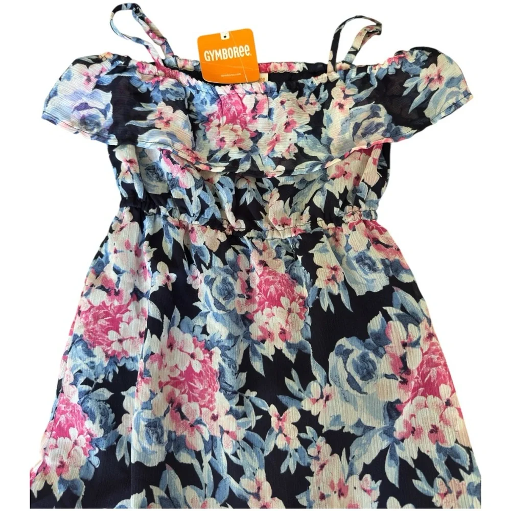 Gymboree Navy Floral Ruffle Sundress Girls Size 4 NWT Easter Spring Party